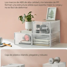 Plastic Shoe Boxes, 1/2/4/6/12-Piece Storage Box Sets, Foldable And Stackable Plastic Shoe Boxes For Sneakers Up To Size 44, Transparent And White, Back To School - Bộ 2 món - Xem 6