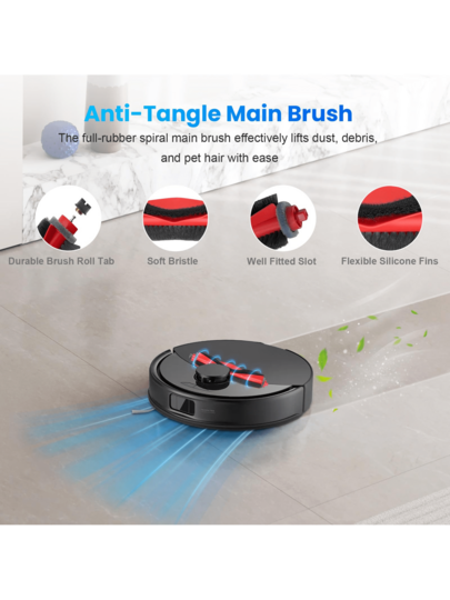 (19 Pack)Roborock Q10/S5/X5 Series Replacement Accessories Kit Includes Main Brushes, Side HEPA Filters, Mop Pads, Compatible Q10 S5 Q10+ X5 S5+ X5+ Robot Stofzuiger Cleaners. view 3