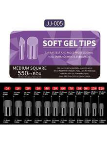 Acryl Französisch Halb-künstliche Nageltips Kurze Länge | Mittlere Länge | Lange Länge Nagelkunst Klare künstliche Nageltips Ultra-dünne nahtlose matte lange Tropfenform Mandelform Vorgefertigte Nageltips Muss-haben für Beauty-Enthusiasten Unerlässlich für Nagelstudios UV-Gel Nagelbedarf Zehennagel Aufklebe-Nägel Nagelbedarf Nägel