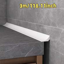 1 Roll Self-Adhesive Silicone Foldable Splash Guard, Countertop Splash Protector For Bathroom And Kitchen - Easy To Install, Wet And Dry Separation Strip, Shower Door Threshold Waterproof Bathroom Accessories Bathroom Tools