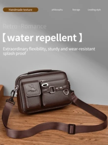 WEIXIER Men's Messenger Bag, Shoulder Bag, Handbag With Multiple Pockets, Adjustable & Detachable Strap, Casual Commuter Bag, Business Briefcase, Suitable For Commuting, Shopping, Meetings, Gifting For Birthdays, Holidays Laptop Bag - Multicolor - View 11