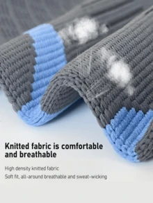 1pc Nylon Knee Pad With Arc Design Gym Accessories Knee Support Sports Knee Pads Gym Knee Pads - Black - View 5