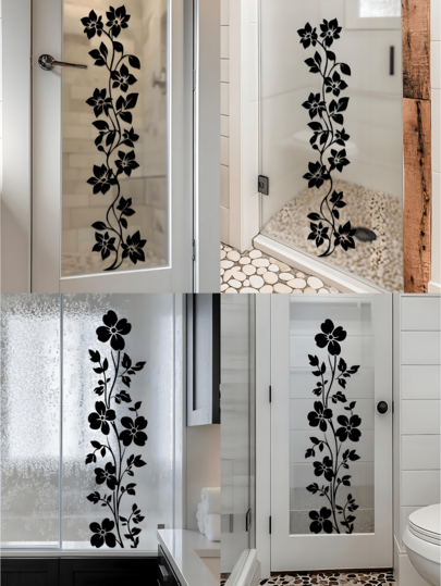 1 pieza Pegatinas de pared de rosa roja, vinilos decorativos de flor de rosa, enredadera y mariposa, decoración floral de peonía roja para pared, arte mural de vinilo DIY para dormitorio, sala de estar, sofá, fondo de TV