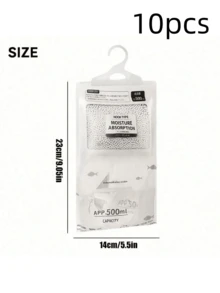 10pcs Dehumidifier Bags, White Hanging, For Wardrobes, Cabinets, Basements And Storage Areas Dehumidification And Deodorization, Suitable For Graduation Gifts, Bachelor Party Gifts, Bridesmaid Gifts, Father's Day Gifts, Halloween Decorations, Halloween Gifts, Bridesmaid Proposal Gifts, Wedding Guest Favors, Birthday Party Decorations And Wedding Items, Weddings, Birthday Parties, Anniversaries, Holiday Events, Graduation Ceremonies, Graduation Decorations, Birthday Decorations, Mother's Day Gifts, Halloween Decorations, Christmas Decorations, Halloween Gifts, Home Christmas Decorations - White - View 12