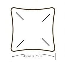 1 pièce Housse de coussin décorative en peluche en forme de chat et de chien, housse de coussin brodée de dessin animé pour canapé et chambre à coucher, taie d'oreiller épaisse - Nude - Voir 2