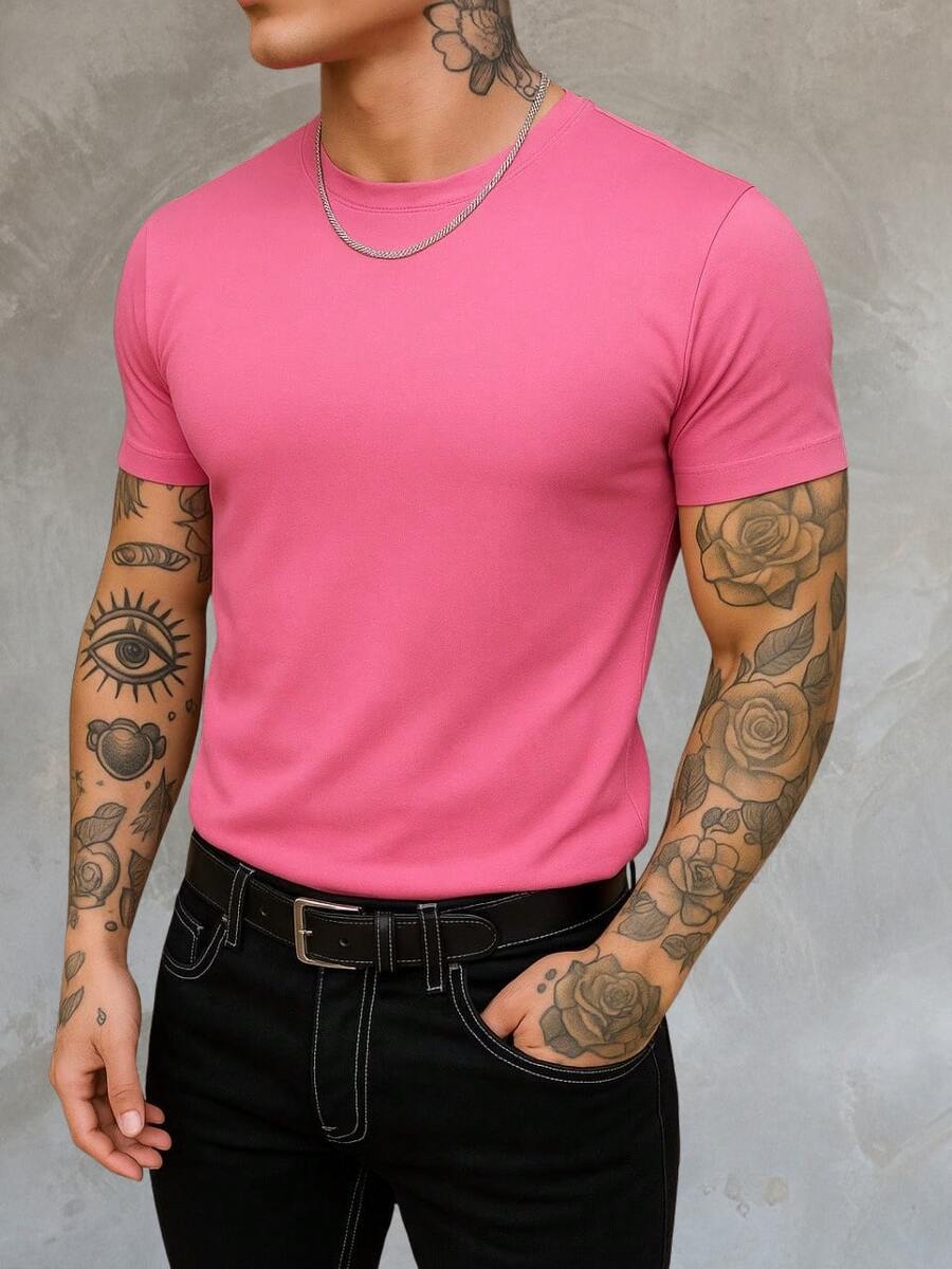American In Ribbed Fabric - Pink - View 1