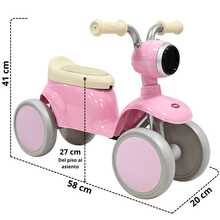 Joykoo Montable Correpasillos para Niños con Luz y Sonido Coche Musical Apto a Partir de 1 año y Soporta hasta 16 kg - Rosa - Ver 5