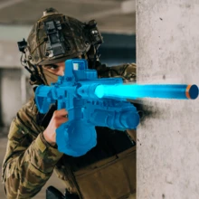 Juguetes Armas de Juguete y Accesorios Pistola de Hidrogel Lanzador de Hidrogel paraHombres y Niños Lanzador de Juguetes Blasters y Juegos de Espuma para Niños al Aire Libre Sin Bolas De gel Hidrogel Regalos de halloween, Navidad y Reyes - Negro - Ver 7