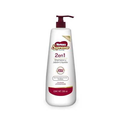 Shampoo y jabón líquido para bebé 200 ml