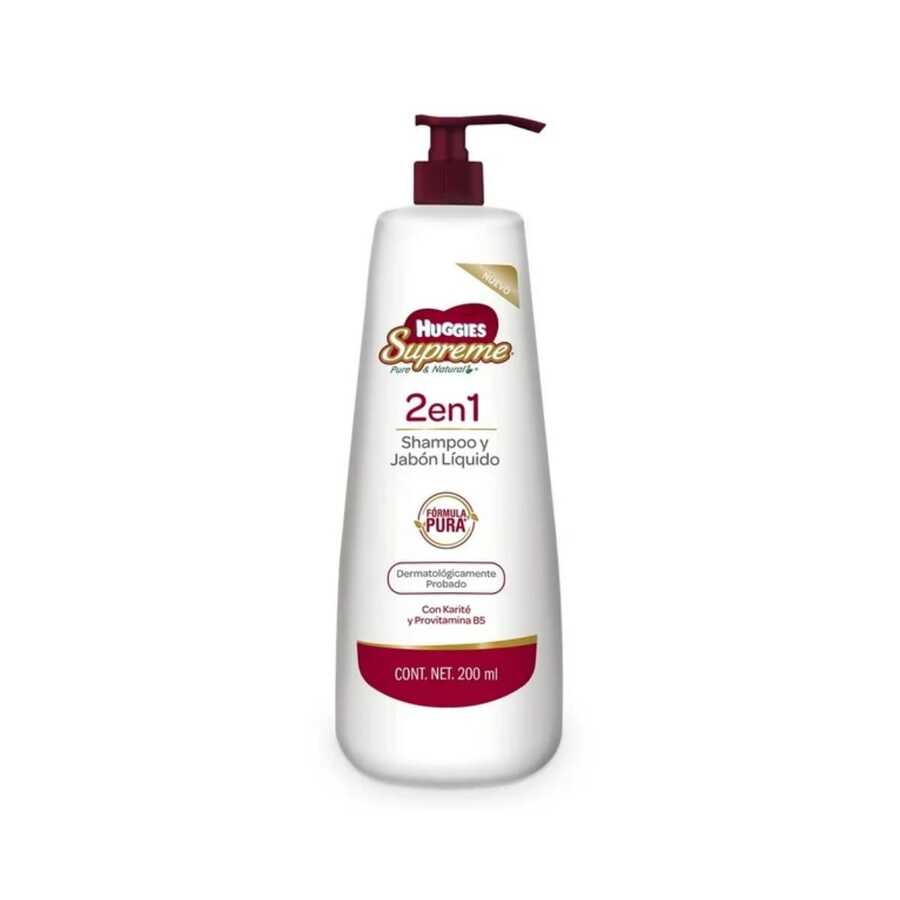 Shampoo y jabón líquido para bebé 200 ml - Blanco - Ver 1