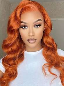 Eulisi P4/27 高光渐变色 5*5 蕾丝闭合假发 真人发 5x5 高清蕾丝闭合假发 女士真人发 已拔婴儿发 180 密度 5x5 直湿波浪蕾丝前假发 28 英寸 - 間色 - 查看 121