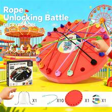 1 món đồ chơi mới "Thử thách gỡ nút thắt": Đồ chơi xếp hình giáo dục, trò chơi xếp hình dây thừng tương tác cho trẻ em, rèn luyện tư duy logic. Thuộc series "Thử thách gỡ nút thắt" - Đồ chơi xếp hình (chủ đề dây thừng), đồ chơi vui nhộn cho trẻ em, trò chơi giải mã dây thừng, nhằm mục đích rèn luyện tư duy logic, tăng cường khả năng quan sát và trí tưởng tượng, cũng có thể được sử dụng như một món đồ chơi giảm căng thẳng. - Nhiều màu - Xem 7