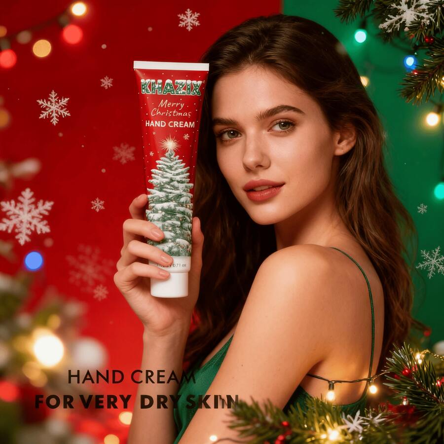 Christmas Limited Edition Patterned Hand Cream, Moisturizing, Gentle And Non-Irritating, With A Festive Atmosphere - Multicolor - View 1