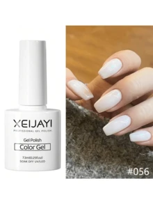XEIJAYI XEIJAY 1pc 7.3ml Gel Nail Polish Ice Transparent Milk White Nail Polish Gel Popular For Winter Christmas Gift For Women Nails - White - View 5