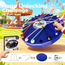 1 món đồ chơi mới "Thử thách gỡ nút thắt": Đồ chơi xếp hình giáo dục, trò chơi xếp hình dây thừng tương tác cho trẻ em, rèn luyện tư duy logic. Thuộc series "Thử thách gỡ nút thắt" - Đồ chơi xếp hình (chủ đề dây thừng), đồ chơi vui nhộn cho trẻ em, trò chơi giải mã dây thừng, nhằm mục đích rèn luyện tư duy logic, tăng cường khả năng quan sát và trí tưởng tượng, cũng có thể được sử dụng như một món đồ chơi giảm căng thẳng. - Nhiều màu - Xem 5