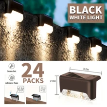 32/24/16/12/8/4-Piece Outdoor Solar Garden Lights – 1 LED Solar Illumination, Suitable For Home Garden Decor, Stairs, Terraces, Fences, Courtyards, And Wall Decorations – Auto On/Off, Durable, Easy To Install, Warm White Light