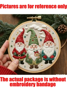 1/3 pièces Nouvelle série de motifs de Noël de haute qualité, Kits de broderie de Noël pour adultes, Kits de point de croix pour débutants, Kit de broderie pour débutants, Convient pour les décorations de Noël, les ornements de sapin de Noël, la décoration de la maison, Thanksgiving, la fête des récoltes, les décorations d'hiver, les cadeaux de vacances (10 styles disponibles, un style que vous aimerez)