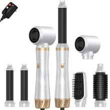 五合一美发工具套装 - 自动旋转卷发棒、直发刷、空气包裹式吹风机, 五合一美发工具套装 - 自动旋转卷发棒、直发刷、空气包裹式吹风机 - 美規A型插(110-127V) - 查看 15