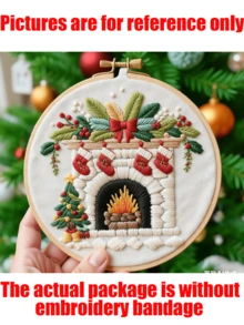 1/3 pièces Nouvelle série de motifs de Noël de haute qualité, Kits de broderie de Noël pour adultes, Kits de point de croix pour débutants, Kit de broderie pour débutants, Convient pour les décorations de Noël, les ornements de sapin de Noël, la décoration de la maison, Thanksgiving, la fête des récoltes, les décorations d'hiver, les cadeaux de vacances (10 styles disponibles, un style que vous aimerez)