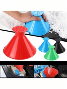 Pala da neve e raschietto per ghiaccio combinati, attrezzo per la rimozione della neve all'aperto, raschietto per auto, rimuove facilmente neve e ghiaccio, pratico, essenziale per la guida invernale e l'uso all'aperto - Multicolore - Visualizzare 5