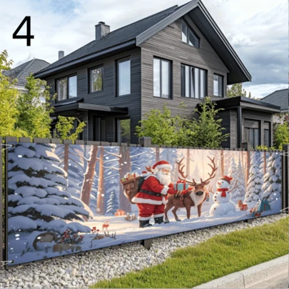 New Christmas Outdoor And Indoor Door Curtain, Door Panel, Christmas Party Photo Background, Halloween Scene Decoration Door,Art