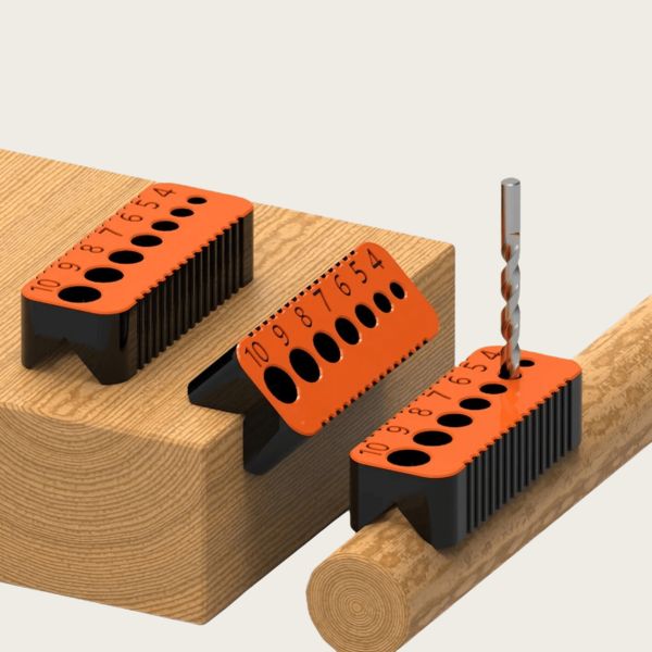 Guia de broca métrica de precisão de 1 peça - ferramenta universal para brocas de 4 a 10 mm, perfeita para marcenaria e metalurgia