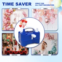 AOYI 1 Piece Portable Electric Balloon Pump With Dual Nozzles Electric Balloon Inflator Blower Great For Party Decorations, Parties And Time Saving, Suitable For Graduation Gifts, Bachelor Parties, Bridesmaid Gifts, Father's Day Gifts, Halloween Decorations, Halloween Gifts - EU C Type Plug(220-240V) - View 7