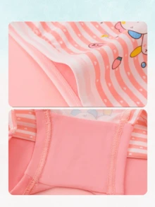 8 件装 小女孩内裤 可爱动物图案 弹力面料 柔软内裤 适合 4-7 岁女孩