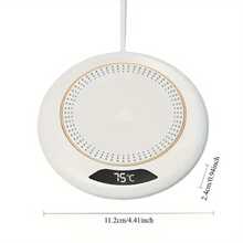 USB加热杯垫，恒温杯垫，加热器，智能饮料加热器，适用于办公室，适用于大多数杯子。秋冬季户外露营、野餐、厨房等场合必备，3档温度设置。