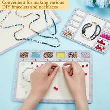 毛毡串珠垫（大号、中号、小号） - 配有镊子和珠宝勺，串珠垫带有厘米和字母刻度，坚固耐用（提供大号、中号、小号三种尺寸），适用于珠宝制作和串珠