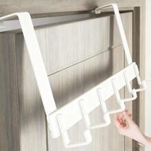 1pc High-Quality Over-The-Door Hook, Easy Installation Without Drilling. Metal Door Hook For Hanging Hats, Keys, Etc. Saves Home Space, Suitable For Entryway, Bathroom, Bedroom, Home, Dorm. Can Hang Bags, Clothes Hangers, Hobbies, Relationships. Also Can Be Used As Wall Shelf, Wall Hook, Adhesive, Door Hook, Wall Sticker. - Multicolor - View 2