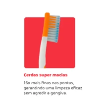 Escova de Dente Powerdent Cleaner Macia com Cerdas Suaves Limpeza Profunda e Conforto para Gengivas Sensíveis Uso Diário - Azul Claro - Visão 5