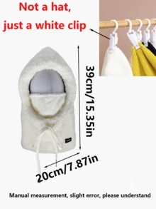 1pc Winter Fleece Balaclava Ski Mask - Elastic Drawstring Closure, Warm Face Mask, Polyester Knit Full Head & Neck Warmer, Lightweight Warm Balaclava For Cycling Skiing Outdoor Sports, Winter Warm Fuzzy Hat - Lightweight Warm Pullover Hat With Elastic Drawstring, Unisex, Lightweight, Washable, Balaclava - Multicolor - View 10