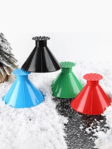 Pala da neve e raschietto per ghiaccio combinati, attrezzo per la rimozione della neve all'aperto, raschietto per auto, rimuove facilmente neve e ghiaccio, pratico, essenziale per la guida invernale e l'uso all'aperto - Multicolore - Visualizzare 8