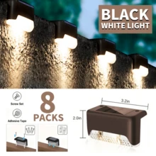 32/24/16/12/8/4-Piece Outdoor Solar Garden Lights – 1 LED Solar Illumination, Suitable For Home Garden Decor, Stairs, Terraces, Fences, Courtyards, And Wall Decorations – Auto On/Off, Durable, Easy To Install, Warm White Light