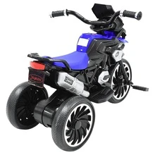 Joykoo Moto Montable Eléctrica para Niños Triciclo Híbrido con Luces y Sonido Recargable 6v Soporta hasta 30 kg - Azul - Ver 7