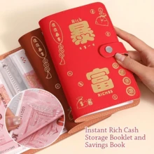 1pc New Rapid Wealth Large Capacity Cash Organizer And Money Clip - Multicolor - View 1