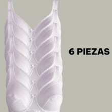 sujetador brasier copa B/C sin varilla ni esponja transpirable para mujer con 3 niveles de sujecion soporte y firmeza detalles bordados 100% algodon comodo y suave para adultos mayores cordones ajustables - Blanco colombia - Ver 11