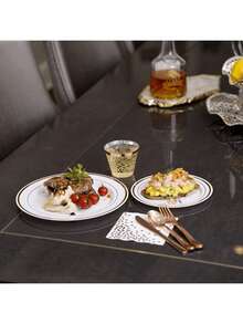 150pcs Rose Gold Cutlery Set, 50pcs Spoons, 50pcs Forks, 50pcs Knives, Washable And Reusable, Suitable For Gatherings, Festivals, Birthdays, Parties, Kitchen And Dining, Weddings, Team Building, Outdoor Activities, Home Parties, Cakes, Salads, Etc. - Rose Gold - View 10