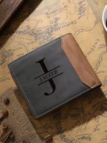 1 chiếc ví da nam khắc laser theo yêu cầu - Món quà lý tưởng cho bố, con trai nhân dịp sinh nhật, kỷ niệm, Giáng sinh, Ngày của Cha, Lễ Tạ ơn - Màu nâu đậm, ví sinh nhật thanh lịch cho nam, ví mini, ví cầm tay, ví da nam, ví nhỏ, túi xách thời trang cho nữ. - Nhiều màu - Xem 2