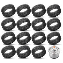 Schaumstofffilter für Haustier-Brunnen, runder schwarzer Schwammfilter, Ersatzfilter für 2,5 L / 84 Oz Edelstahl Katzen-/Haustier-Trinkwasserbrunnen, für gesunde und saubere Tiere