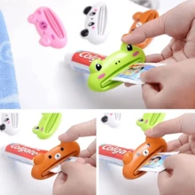 1pc Plastic Cartoon Animal Tube Squeezers, Multi-Function Gadgets, Plastic Standalone Bathroom Accessories, Fun Shape Cleaner Holder, Animal Shape Toothpaste Squeezers - ABS Plastic, Rolling Stand Design, Convenient Toothpaste And Cleanser Dispensing For Tubes, Hand Cream Squeezers - Multicolor - View 6
