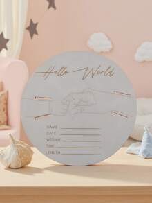 1 pezzo Braccialetto per neonato in legno, targa commemorativa della nascita del bambino, fetta di legno commemorativa del traguardo del bambino, decorazioni e regali per il festa di nascità, regali per il festa di nascità e la Pasqua, per bambine/bambini - Multicolore - Visualizzare 16