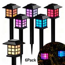 Faebynyx On 24/12, 6 Pieces Of Solar Outdoor Lights, IP44 Waterproof Sidewalk Lights, LED Landscape Lighting Garden Lights, Suitable For Sidewalks, Driveways, Courtyards And Lawns, Solar Garden Decorations, Christmas Decorations - 亮光 - 查看 11