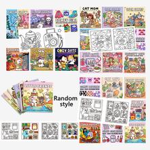 1/3/5/10pcs Random Adult Coloring Books (21*21cm), Various Random Possibilities, Thick Paper Non-Transparent, Clear Lines Easy To Color, Includes Cats & Dogs, Sweet Girls, Fantasy Adventure, Simple & Comfortable Patterns, DIY Coloring Helps Develop Thinking, Suitable For Autumn/Winter, Stationery, School Supplies, Drawing & Coloring, Christmas Gifts.
