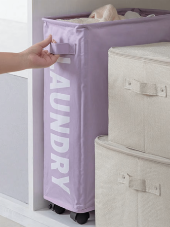 便携式折叠洗衣篮：浴室洗衣篮，多种颜色，矩形，适合各种房型