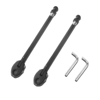 KIT 2 Antenas Corta linha de Pipa pra Moto - Retrátil Anti Cerol Aço Inox Guidão Retrovisor 10mm