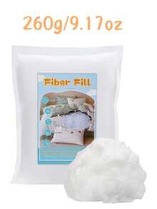 1 Set Of 80/130/260/500/900g Filling, Ultra-Fine Down Cotton, Vacuum Compressed Woven Silk Cotton, Polyester Filling, Suitable For Pillows, Throw Pillows, Plush Toys Stuffing - White - View 11