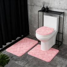 Juego de alfombras de baño - Beis - Ver 2