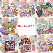 1/3/5/10pcs Random Adult Coloring Books (21*21cm), Various Random Possibilities, Thick Paper Non-Transparent, Clear Lines Easy To Color, Includes Cats & Dogs, Sweet Girls, Fantasy Adventure, Simple & Comfortable Patterns, DIY Coloring Helps Develop Thinking, Suitable For Autumn/Winter, Stationery, School Supplies, Drawing & Coloring, Christmas Gifts.